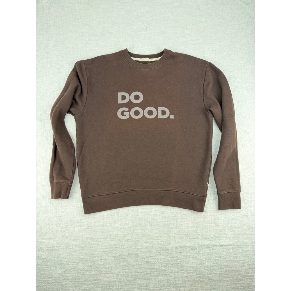 Cotopaxi Do Good Brown Organic Cotton Crewneck Sweatshirt Mens Medium M Pullover